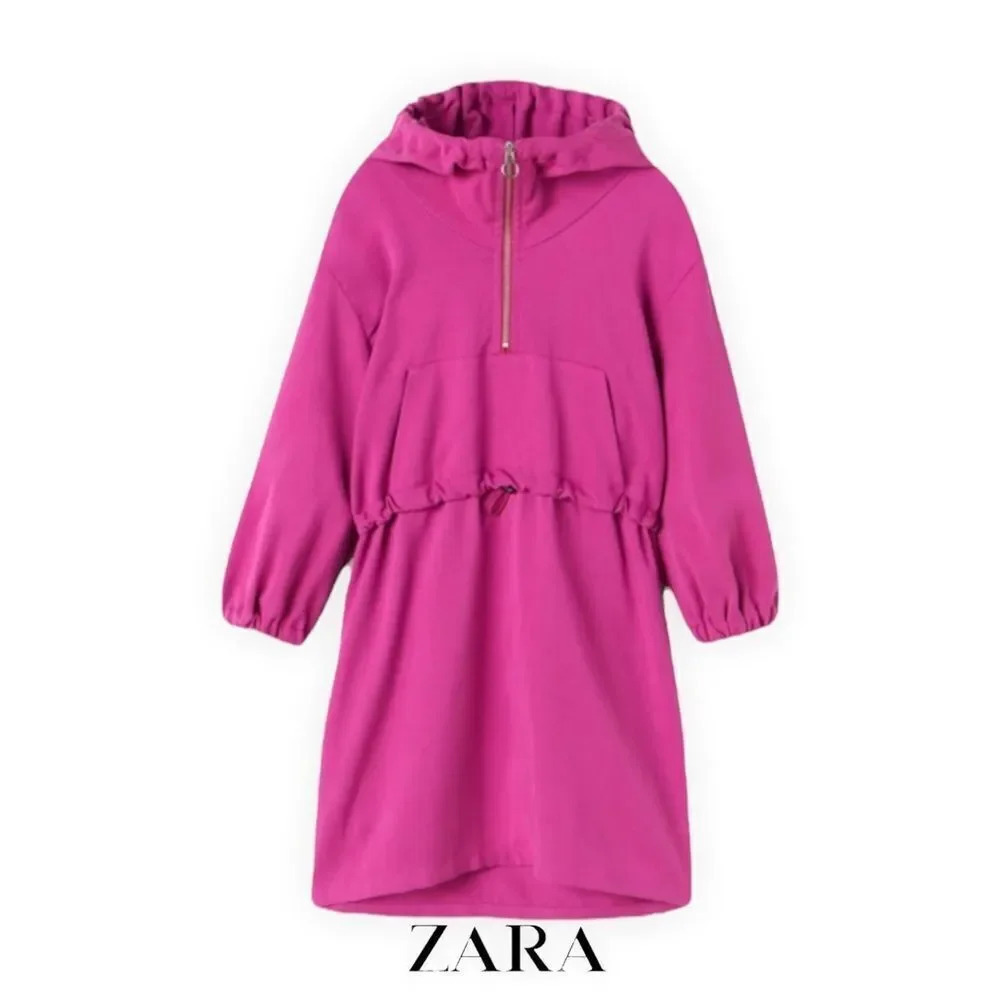ZARA Kids | Fuchsia | POUCH POCKET DRESS - Picture 2 of 6